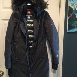 Womens Columbia Apres Arson II Long Down Jacket,